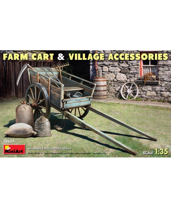 MiniArt FARM CART & VILLAGE ACCESSORIES 1/35