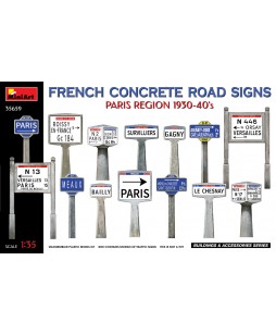 MiniArt French Concrete Road signs. Paris region 1930-40’s 1/35
