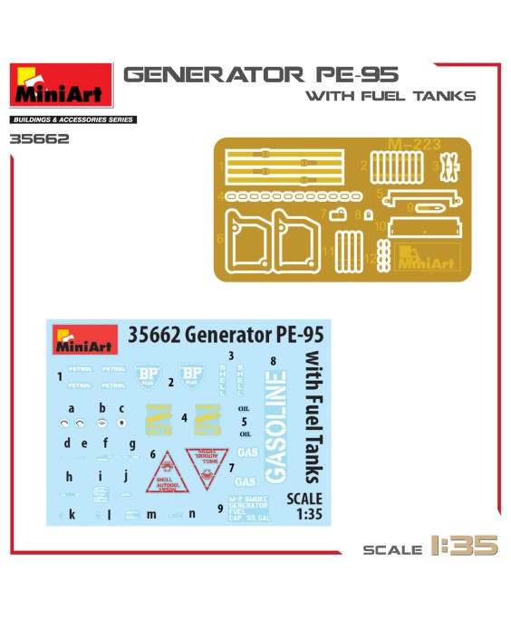 MiniArt GENERATOR PE-95 WITH FUEL TANKS 1/35