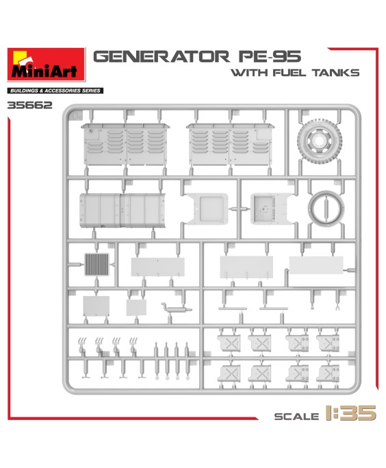 MiniArt GENERATOR PE-95 WITH FUEL TANKS 1/35