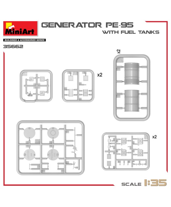 MiniArt GENERATOR PE-95 WITH FUEL TANKS 1/35