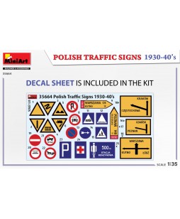 MiniArt modelis POLISH TRAFFIC SIGNS 1930-40’s 1/35