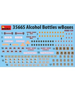 MiniArt ALCOHOL BOTTLES w/BOXES 1/35