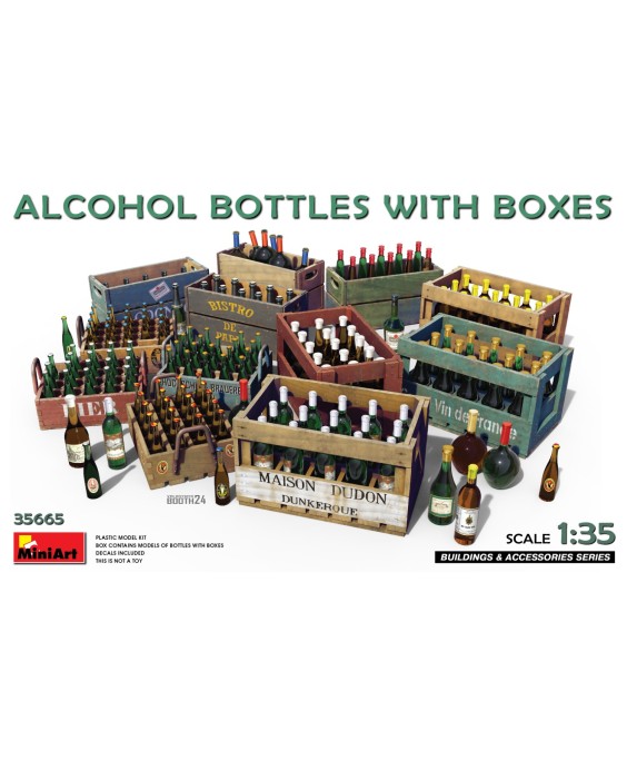 MiniArt ALCOHOL BOTTLES w/BOXES 1/35