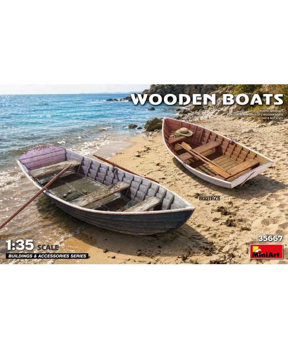 MiniArt WOODEN BOATS 1/35