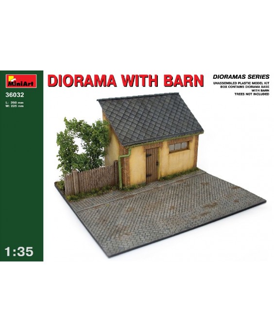 MiniArt DIORAMA WITH BARN 1/35