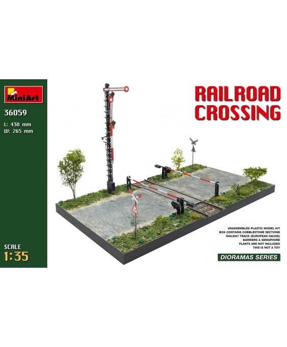 MiniArt modelis Railroad Crossing 1/35