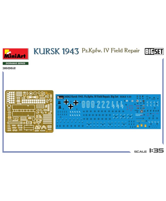MiniArt KURSK 1943. Pz.Kpfw. IV Field Repair. BIG SET 1/35