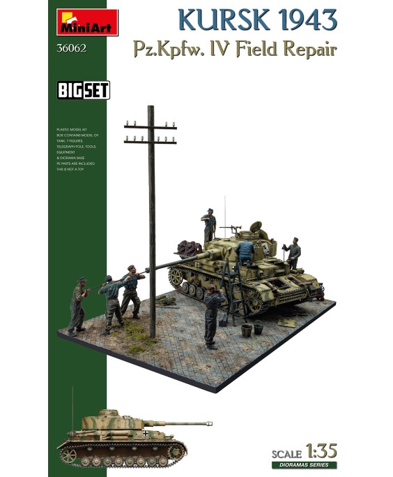 MiniArt KURSK 1943. Pz.Kpfw. IV Field Repair. BIG SET 1/35