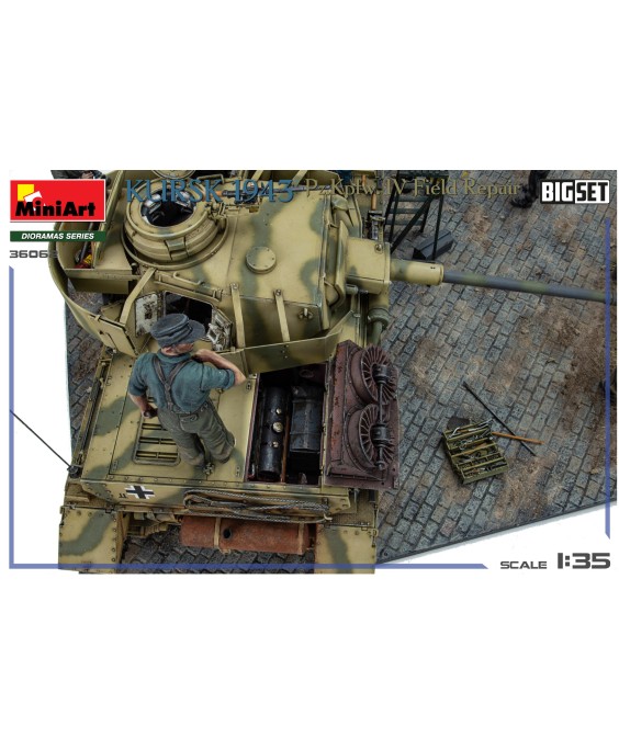 MiniArt KURSK 1943. Pz.Kpfw. IV Field Repair. BIG SET 1/35