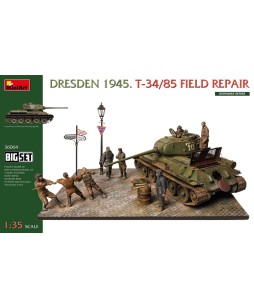 MiniArt DRESDEN 1945. T-34/85 FIELD REPAIR. BIG SET 1/35