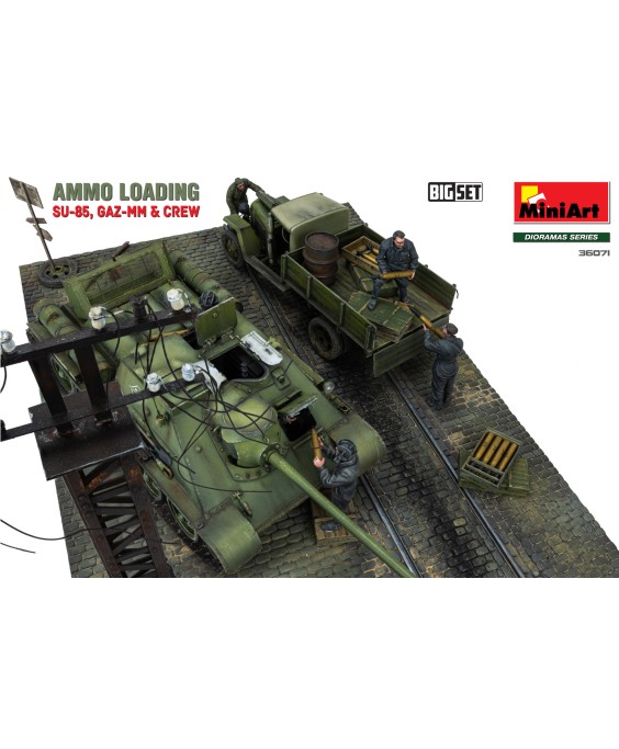 MiniArt AMMO LOADING. SU-85, GAZ-MM & CREW. BIG SET 1/35