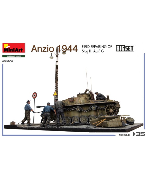 MiniArt Anzio 1944. Field Repairing of Stug III. Ausf. G. BIG SET 1/35