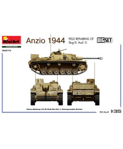 MiniArt Anzio 1944. Field Repairing of Stug III. Ausf. G. BIG SET 1/35