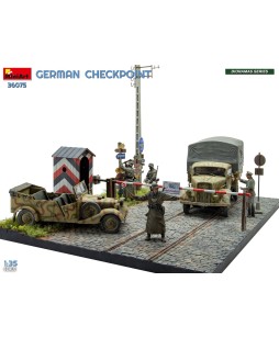 MiniArt GERMAN CHECKPOINT. 3T Cargo Truck 3,6-36S & Kfz.1 Type 170VK w/ Feldgendarmerie. BIG SET 1/35