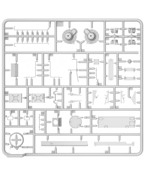 MiniArt modelis Tiran 4 Late Type. Interior Kit 1/35