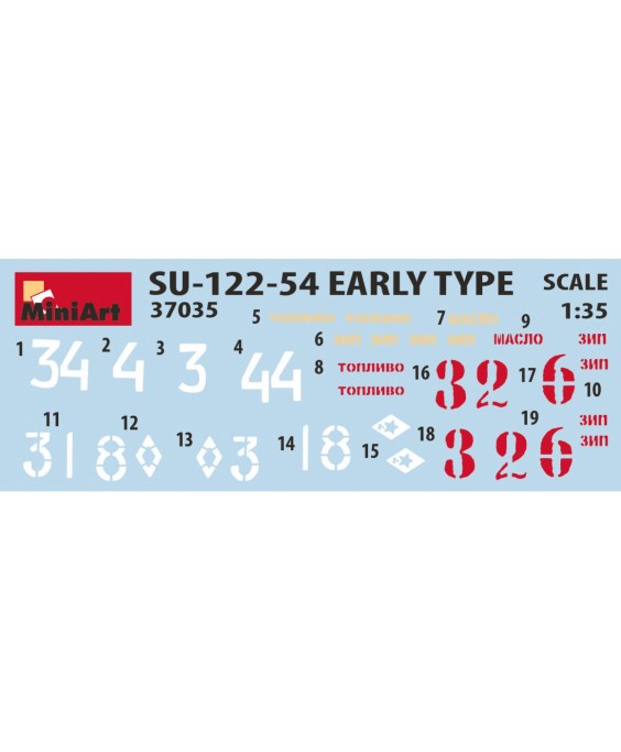 MiniArt modelis SU-122-54 EARLY TYPE 1/35