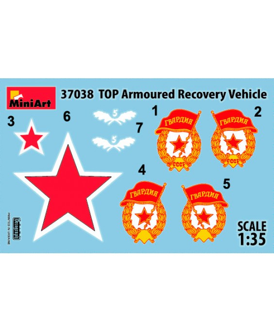 MiniArt modelis TOP Armoured Recovery Vehicle 1/35