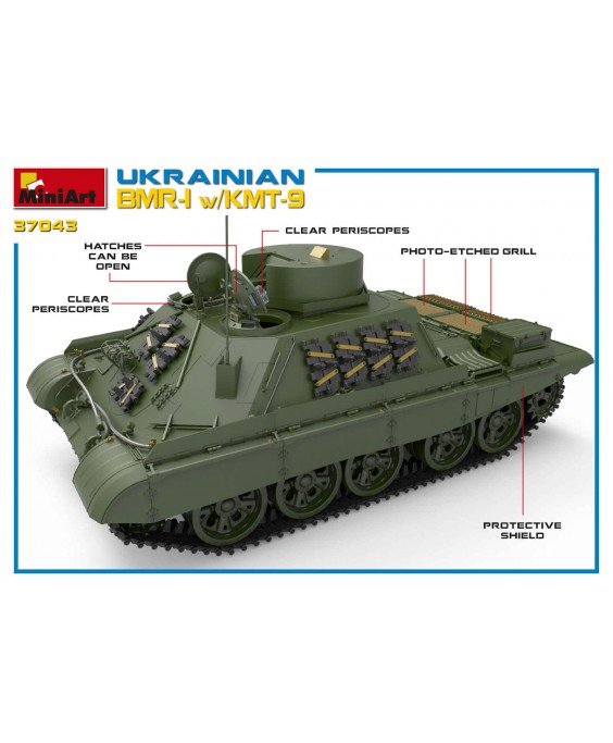 MiniArt modelis UKRAINIAN BMR-1 w/KMT-9 1/35