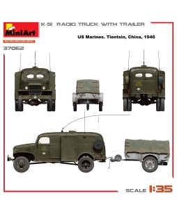 MiniArt modelis K-51 RADIO TRUCK WITH TRAILER 1/35