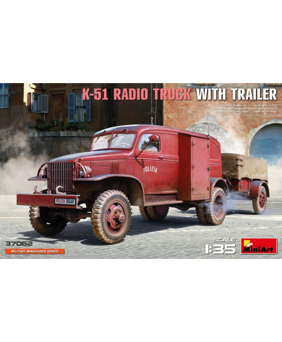MiniArt modelis K-51 RADIO TRUCK WITH TRAILER 1/35