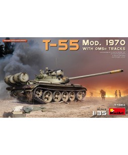 MiniArt modelis T-55 Mod. 1970 with OMSh Tracs 1/35