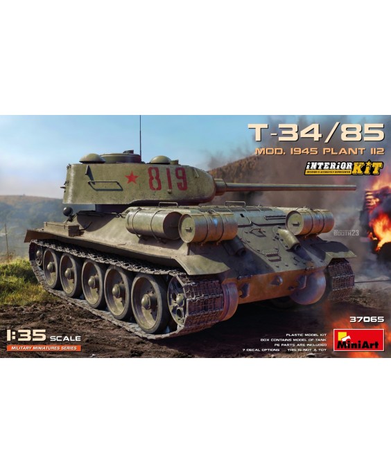 MiniArt modelis T-34/85 MOD. 1945. PLANT 112 1/35