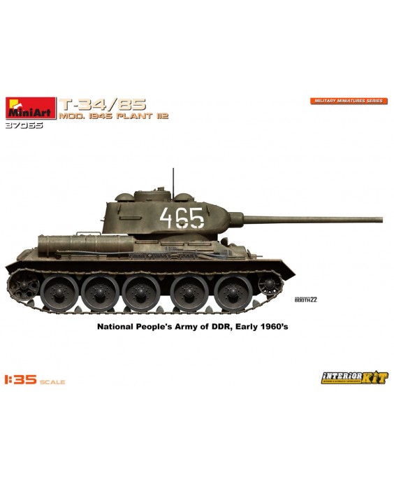 MiniArt modelis T-34/85 MOD. 1945. PLANT 112 1/35