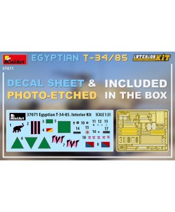 MiniArt modelis Egyptian T-34-85. Interior Kit 1/35