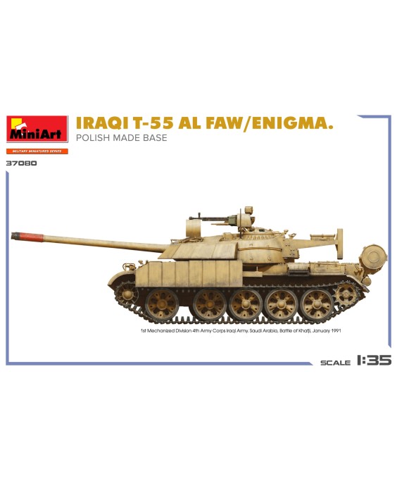 MiniArt IRAQI T-55 AL FAW/ENIGMA. POLISH MADE BASE 1/35