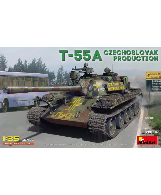 MiniArt modelis T-55A Czechoslovak Prod. 1/35