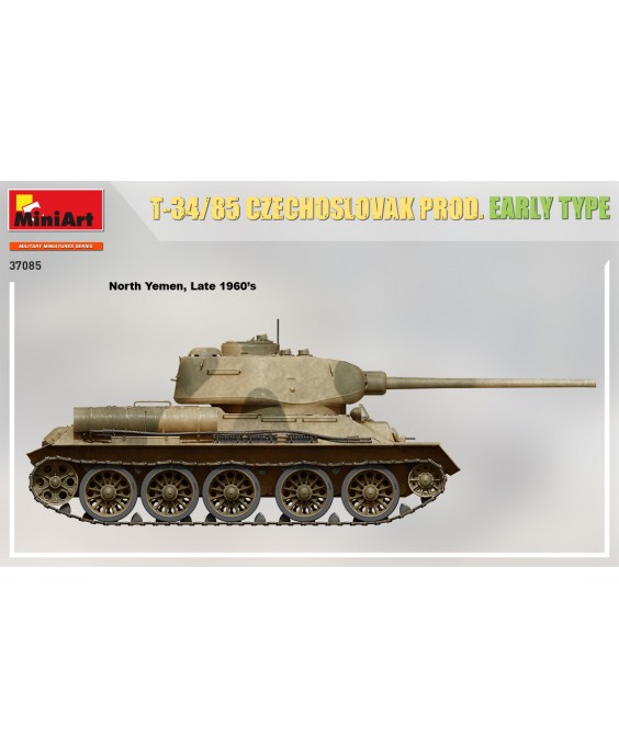 MiniArt modelis T-34-85 Czechoslovak Prod. Early Type 1/35
