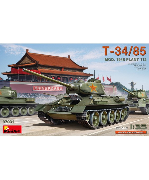 MiniArt modelis T-34/85 Mod. 1945. Plant 112 1/35