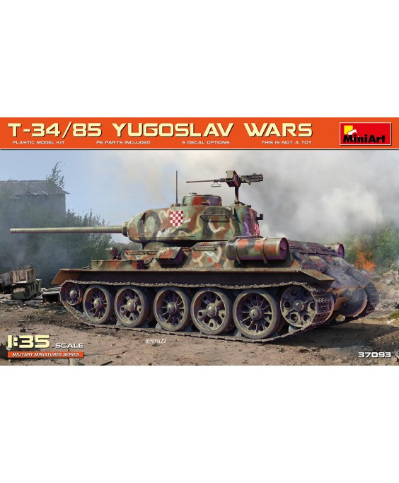 MiniArt modelis T-34/85 Yugoslav wars 1/35