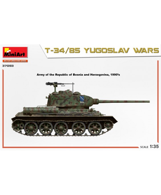MiniArt modelis T-34/85 Yugoslav wars 1/35