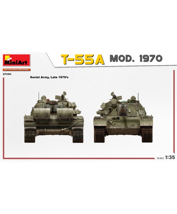 MiniArt modelis T-55A Mod. 1970 interior kit 1/35 MiniArt modelis T-55A Mod. 1970 interior kit 1/35