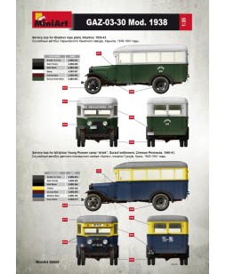 MiniArt modelis Passenger Bus GAZ-03-30 1/35