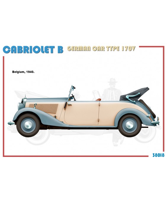 MiniArt modelis Cabriolet B German Car Type 170V 1/35
