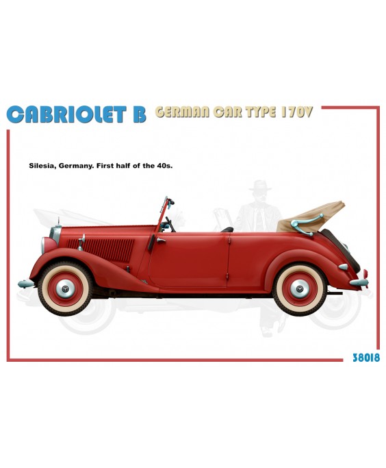 MiniArt modelis Cabriolet B German Car Type 170V 1/35