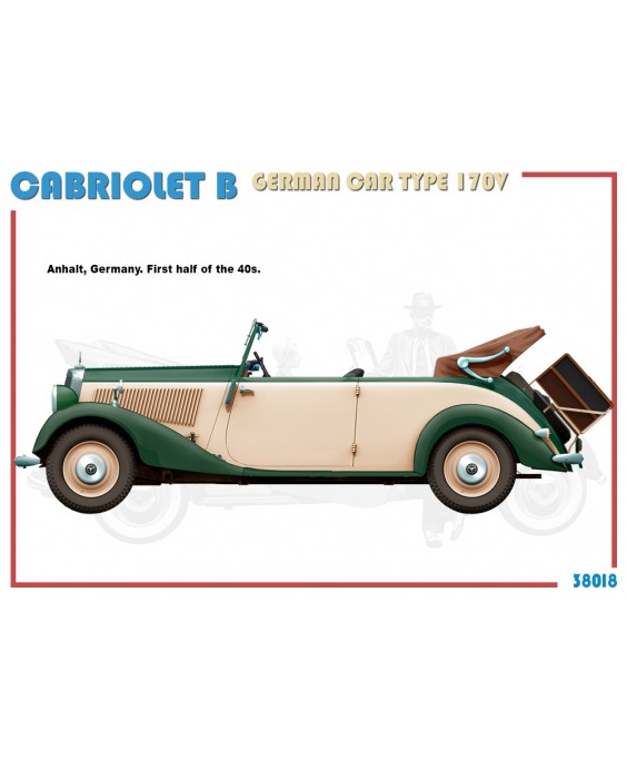 MiniArt modelis Cabriolet B German Car Type 170V 1/35