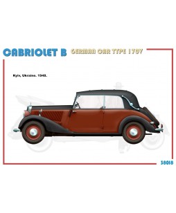 MiniArt modelis Cabriolet B German Car Type 170V 1/35