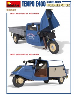 MiniArt modelis TEMPO E400 HOCHLADER PRITSCHE 3-WHEEL TRUCK 1/35