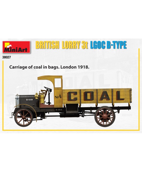 MiniArt modelis British Lorry LGOC 3t B-Type 1/35