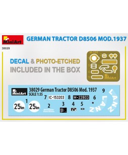 MiniArt modelis German Tractor D8506 Mod.1937 1/35