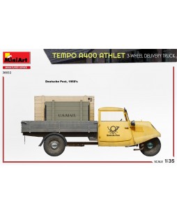 MiniArt modelis TEMPO A400 ATHLET 3-WHEEL DELIVERY TRUCK 1/35
