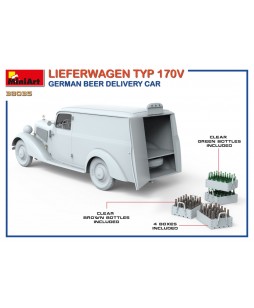 MiniArt modelis Lieferwagen Typ 170V German Beer Delivery Car 1/35