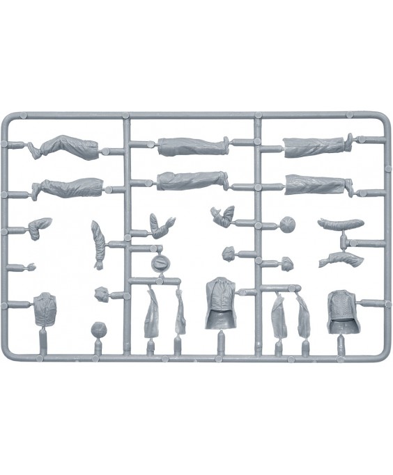MiniArt French Civilians '30-'40s. Resin Heads 1/35