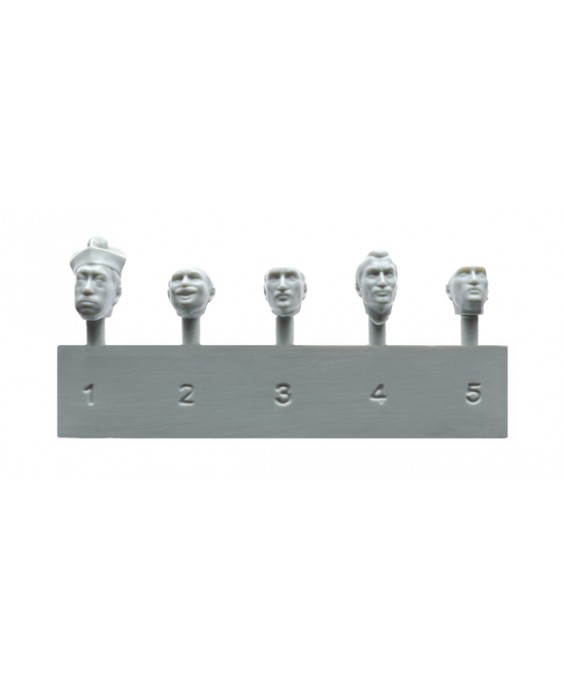 MiniArt French Civilians '30-'40s. Resin Heads 1/35