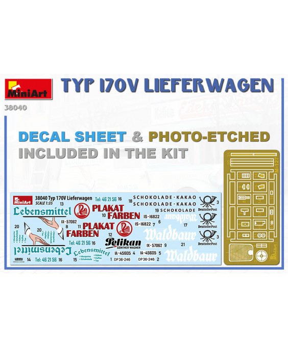 MiniArt modelis Typ 170V Lieferwagen 1/35