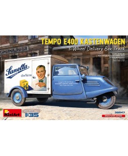 MiniArt modelis TEMPO E400 KASTENWAGEN 3-WHEEL DELIVERY BOX TRACK 1/35